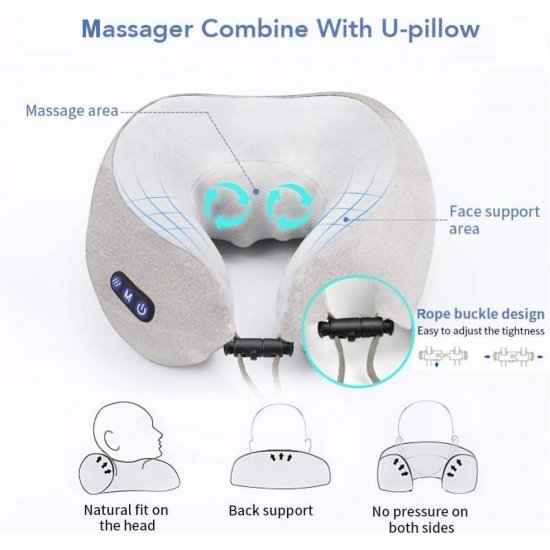 Masazhues per Qafen | U - Shaped Massage Pillow