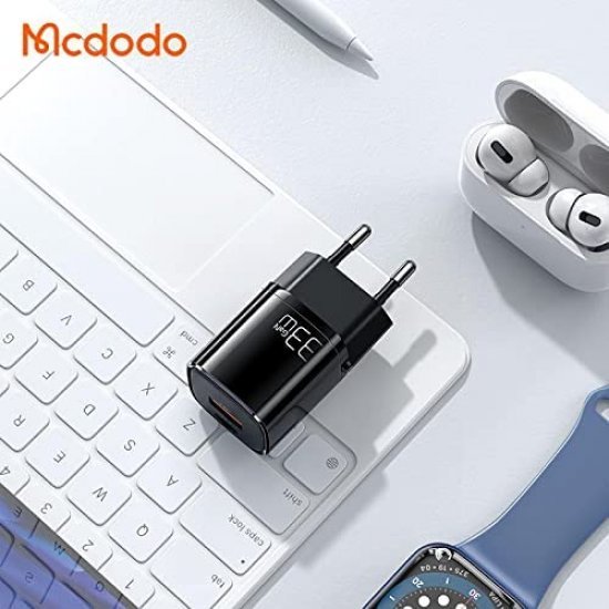 Koke Karikuesi Mcdodo me 2 Porta ( USB + Type-C ) Fast Charger 33W GaN PD