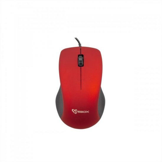 Mouse me Fishe SBOX M-958R Ngjyre e Kuqe | Mouse per Kompjuter