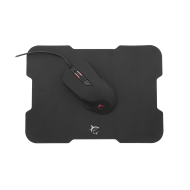 Mouse Gaming White Shark + Mouse Pad BLACKFOOT 6d 3200 dpi | VideoGame 