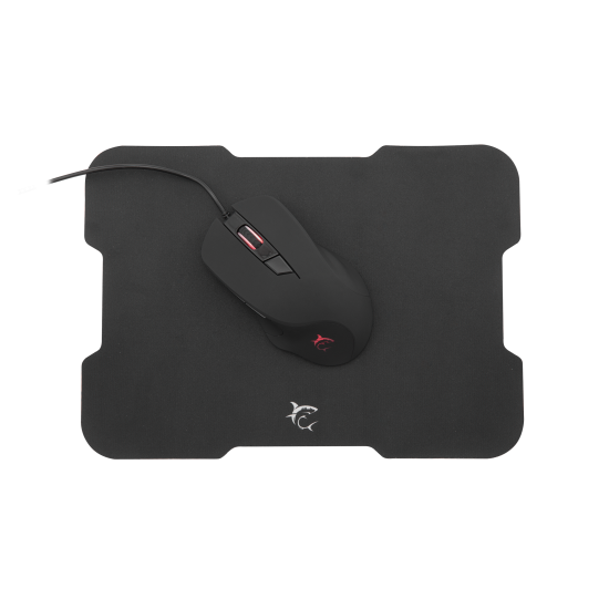 Mouse Gaming White Shark + Mouse Pad BLACKFOOT 6d 3200 dpi | VideoGame 