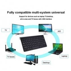 Tastiere dhe Mouse me Wireless 2.4 GHz | Multimedia Keyboard