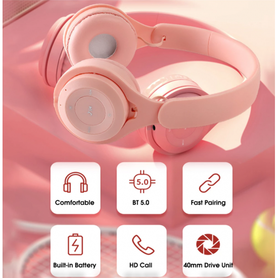 Kufje me Bluetooth Stereo Headset Y08