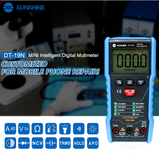 Multimeter Dixhital Sunshine DT-19N