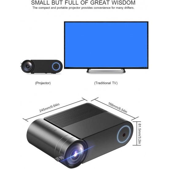 Video Projector LED Mini Portable  