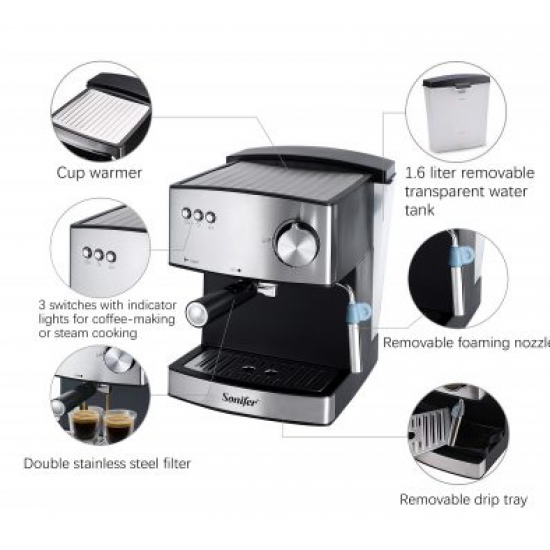 Ekspres Kafeje Sonifer SF-3528 | Espresso Machine