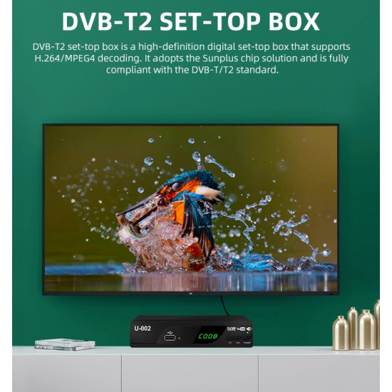 Dekoder Tokesor Dixhital DVB-T2 U-002