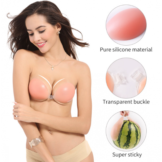Ngjitese Gjoksi me Push Up | Silicone Push Up Sticky Bra