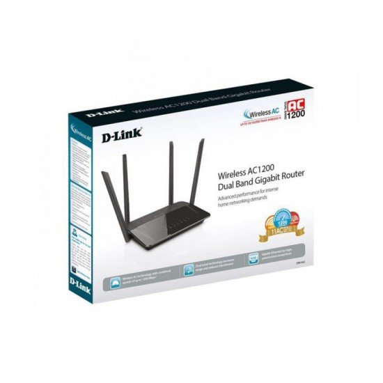 Router Wireless D-Link Gigabit me 4 Antena 1.2 Gbps | Pajisje Rrjeti Mu-MIMO 