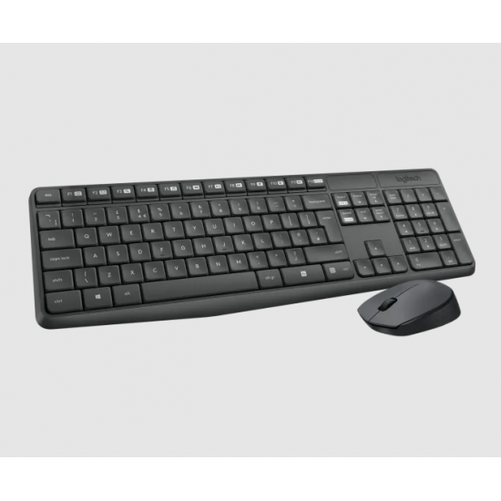 Tastiere dhe Mouse me Wireless | Logitech Keyboard and Mouse MK235 