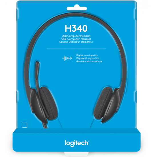 Kufje Profesionale Logitech H340 | USB Headset per PC dhe Laptop