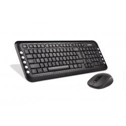 Tastiere dhe Mouse me Wireless 2.4 GHz | Wireless Keyboard and Mouse A4 Tech 7200N