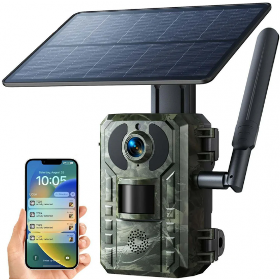 Kamera Sigurie me Panel Diellor  | Solar 4G Trail Hunting Camera