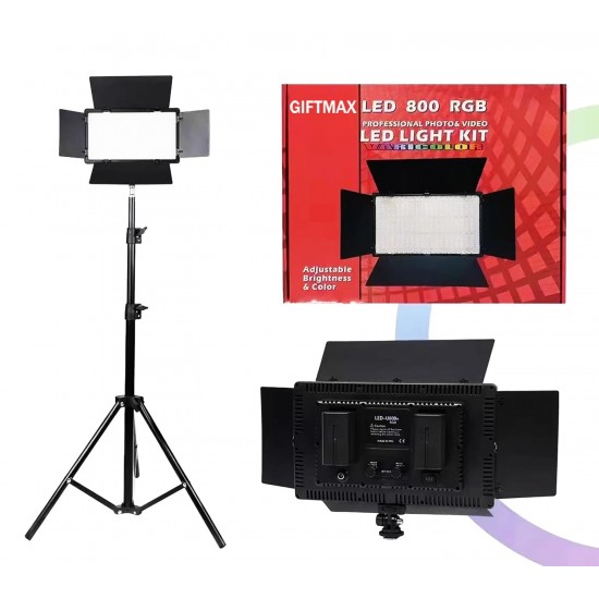 Drite Profesionale per Foto & Video + Tripod | LED LIGHT KIT PRO 800 RGB 