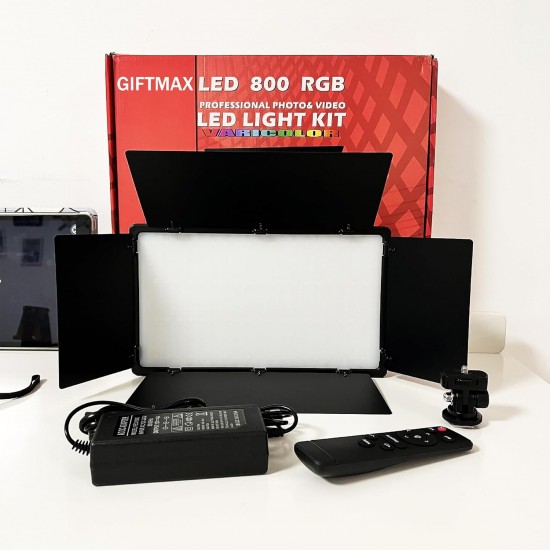 Drite Profesionale per Foto & Video + Tripod | LED LIGHT KIT PRO 800 RGB 