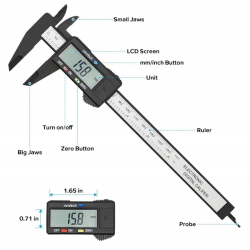 Kaliber Dixhital 0-115 mm | Digital Caliper