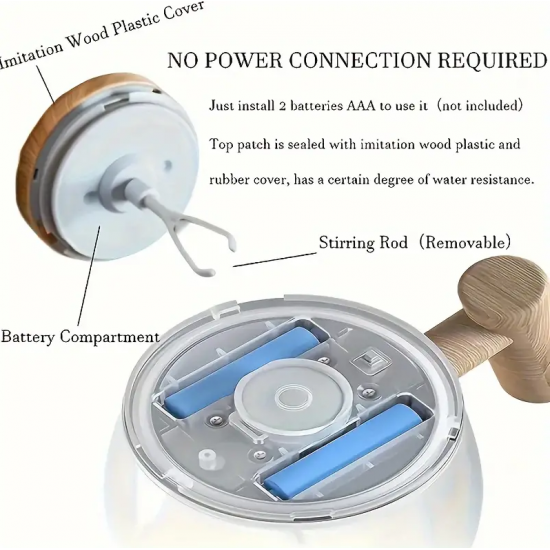 Gote Elektrike me Bateri Davin MC01 | Electric Mixing Cup