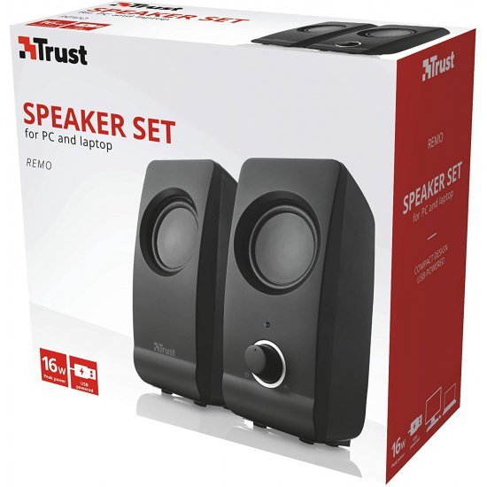 Set Bokse Trust Remo Per Pc dhe Laptop | Trust Speaker Set for PC and Laptop