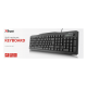 Tastiere Trust per Kompjuter Desktop | Trust Keyboard Classic Line Black #20517