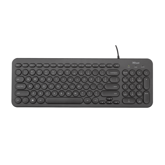 Tastiere Trust per Kompjuter Desktop | Trust Keyboard Muto Silent Black 23090 