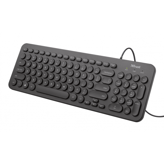 Tastiere Trust per Kompjuter Desktop | Trust Keyboard Muto Silent Black 23090 