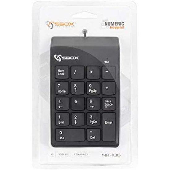 Tastiere Numerike SBOX per Kompjuter Desktop| KEYBOARD NUMERIC SBOX NK-106