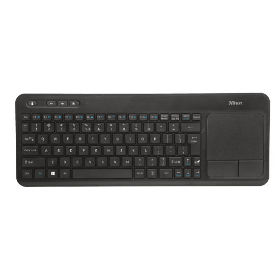 Tastiere Trust me Wireless | Trust Keyboard Touchpad Veza Wireless