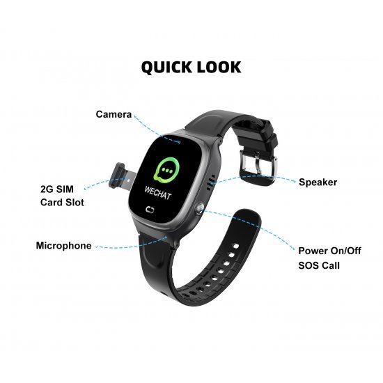 Smartwatch per Femije me Karte SIM, WiFi, GPS, SOS | Ore Inteligjente TD45