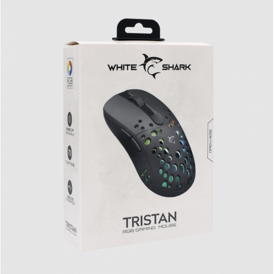 Mouse Gaming White Shark TRISTAN GM-9004 12.000 DPI | VideoGame 