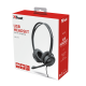 Kufje Trust Mauro per Call Center |  USB Headset per PC dhe Laptop