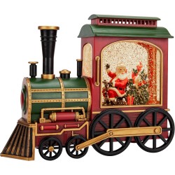 Tren Dekorativ Krishtlindjesh me Drite dhe Muzike 