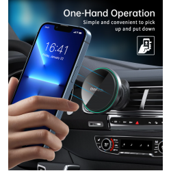 Karikues Wireless dhe Mbajtese Telefoni Magnetike per Makine Choetech T204-F