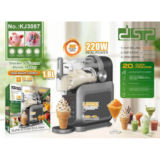 Pajisje Elektrike per Slushie, Akullore dhe Pije te Ngrira DSP KJ3087