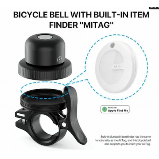 Zile me Airtag per Biciklete | MiBell Bicycle Anti-Loss Bell