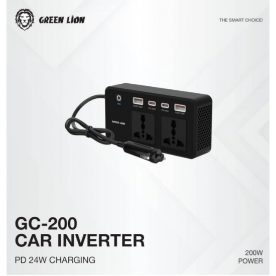 Konvertues Energjie per Makine Green Lion 200W 12V-230V
