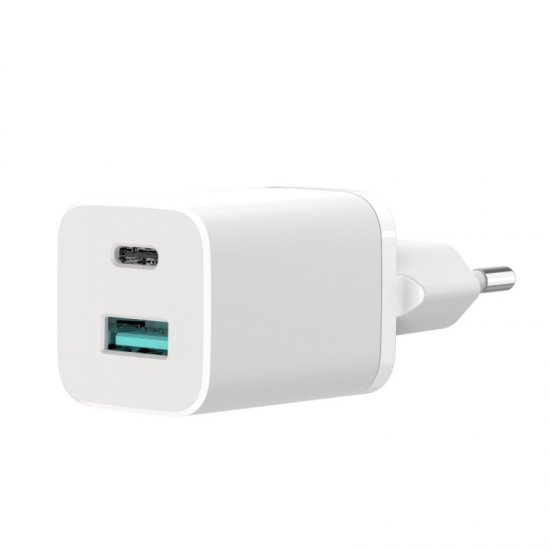 Karikues Earldom me 2 Porta ( USB + Type-C ) Fast Charger 30W