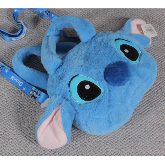 Çante Pellushi me Stitch me Rrip per Femije 