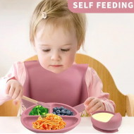 Set Ushqimi prej Silikoni per Bebe