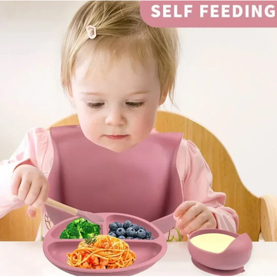 Set Ushqimi prej Silikoni per Bebe