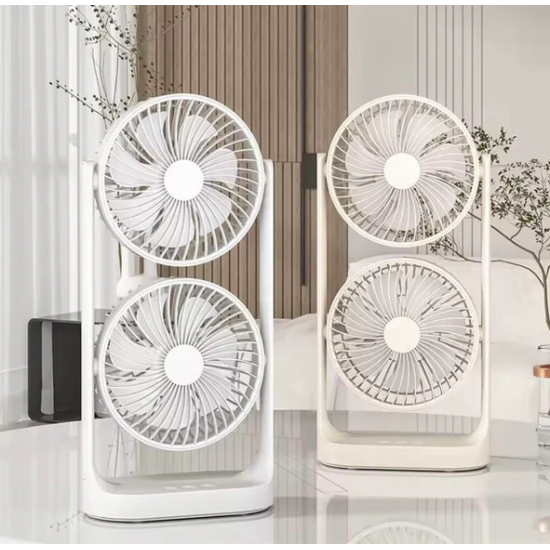 Freskuese me 2 Ventilatore | Desktop Fan 