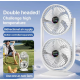 Freskuese me 2 Ventilatore | Desktop Fan 