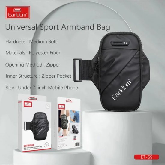 Cante Krahu Telefoni per Vrap, Palester, Joga | Earldom Universal Armband Bag