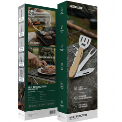 Set Multifunksional per Barbecue Green Lion me Doreze Druri